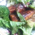 ユーロン's cooksnap of when they made ✿うなぎのスパイシーサラダ✿.