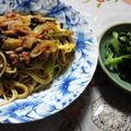 黒ウーロン茶's cooksnap of when they made ほうれんそうとツナのトマトパスタ☆.