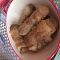 Akarin♪'s cooksnap of when they made ✿コンニャクを豚肉で巻き巻き✿.