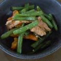 もこもこのびたん's cooksnap of when they made カボチャといんげんの豚バラ炒め☆.