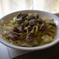 エミリー1967's cooksnap of when they made 塩豚と春キャベツでパスタ*:.。..。.