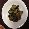 まるひがし's cooksnap of when they made 我家のおススメ！豚肉とナスの素揚げ中華風.