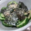 こずっぺ's cooksnap of when they made ◆グリーン野菜の海苔和風サラダ◆.