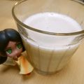 おやじ犬の妻's cooksnap of when they made 黒蜜きなこミルク.