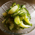 momo1978's cooksnap of when they made 塩揉みきゅうりと香味野菜のすだち和え.