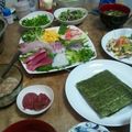ななえ先生's cooksnap of when they made ネタ色々の手巻き寿司♪.