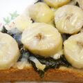パースラブ's cooksnap of when they made バナナ海苔チーズトースト☆彡.