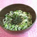 みなみんくっきんぐ's cooksnap of when they made 流水麺で簡単！とろろ＆なめ茸蕎麦.