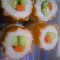 sawasour's cooksnap of when they made お弁当の…「おかずカンタン彩りちくわ」.