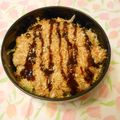 berry_a's cooksnap of when they made パン粉を炒めて♪なんちゃってトンカツ丼.