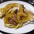 かとみず's cooksnap of when they made 和風パスタ　シイタケ入り　手抜きだけど.
