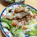 2児ママみきてぃ's cooksnap of when they made コストコチキンでチキンサラダ丼.