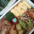 shrimprin's cooksnap of when they made ブロッコリーの芯とベーコンのバター炒め.