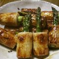 shingoma5's cooksnap of when they made アスパラちくわのゴマ油炒め.