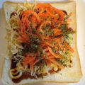 ミロ9607's cooksnap of when they made あみ海老と鰹節のお好み焼き風トースト.