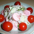 kurukurumin's cooksnap of when they made ♥ソーセージとしらたきのカルボ風サラダ♥.