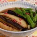 rie-tin's cooksnap of when they made 簡単☆ナスの揚げびたし☆.