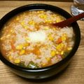 96nekojiji's cooksnap of when they made チキンライスみたいなお粥♪.