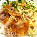ことみぃ's cooksnap of when they made 豚肉の香味丼♬.