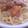 ４you's cooksnap of when they made ♥サーモンと玉ねぎのクリームパスタ♥.