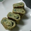 さっちゃん←元こ茄子's cooksnap of when they made お弁当の緑色に！青のり入り玉子焼き.