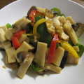 エビビンバ's cooksnap of when they made 本格中華ピーマンエリンギとザーサイ炒め.