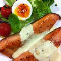 ま～くんママさん's cooksnap of when they made シーザーソースで食べる鮭のムニエル♡.