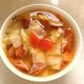 こはる・▽・'s cooksnap of when they made キャベツたっぷりトマトコンソメスープ♪.