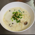 卍けやけみん卍's cooksnap of when they made とろろがけネギとキノコの豆乳うどん.