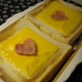 大魔女's cooksnap of when they made たらこチーズトースト♪.
