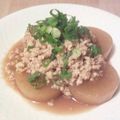 ストックポート's cooksnap of when they made 大根のとろり鶏ミンチあんかけ☆☆.