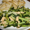FUKINO's cooksnap of when they made 捨てないで～！大根葉の炒め煮.