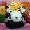 michikoランチ's cooksnap of when they made ＊キャラ弁＊　モノクロうさぎちゃん.