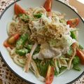 ルリナ's cooksnap of when they made 胡麻だれうどん+オクラの胡麻和え.