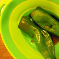 チなつ's cooksnap of when they made ルクエDE万願寺とうがらしのお浸し.