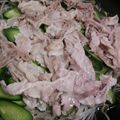 mipori_na's cooksnap of when they made フライパンで豚肉きゅうりもやしの蒸し鍋.