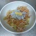 おちょこ丸's cooksnap of when they made 魚焼きグリルde　焼き茄子のじゃこ添え.