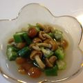 くみむし's cooksnap of when they made :*:･なめことおくらの涼な小付け*:･.