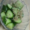 じぇしか・しゃな's cooksnap of when they made 簡単！キュウリのポン酢ショウガ和え.