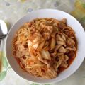 mimitk's cooksnap of when they made 豚キムチパスタ.