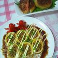 snowｰman's cooksnap of when they made ひとくち＊＊オムそば＊＊.