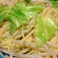 ユノル's cooksnap of when they made フライパンだけ！簡単キャベツもやしパスタ.
