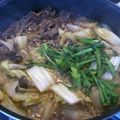 ayabian's cooksnap of when they made スキヤキ・・・安い肉でおいしく☆覚書.