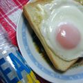 うめもどき's cooksnap of when they made 忙しい朝にも３☆目玉焼きトースト.