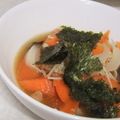 きらり流れ星's cooksnap of when they made もやしとねぎと味のり入り中華スープ♪.