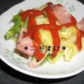 ニャすけ's cooksnap of when they made キャベツ☆ベーコン卵とじ.