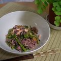 梅ミッキー's cooksnap of when they made 菜の花と塩鮭の混ぜご飯.