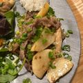 ティナチナ's cooksnap of when they made ♔すき焼き牛肉と焼き山芋の炒め物♔.