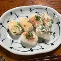 Ruriluru's cooksnap of when they made パリおにぎり♪しらすと鮭フレークと大葉✨.