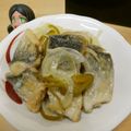 おやじ犬の妻's cooksnap of when they made サバの南蛮漬け.